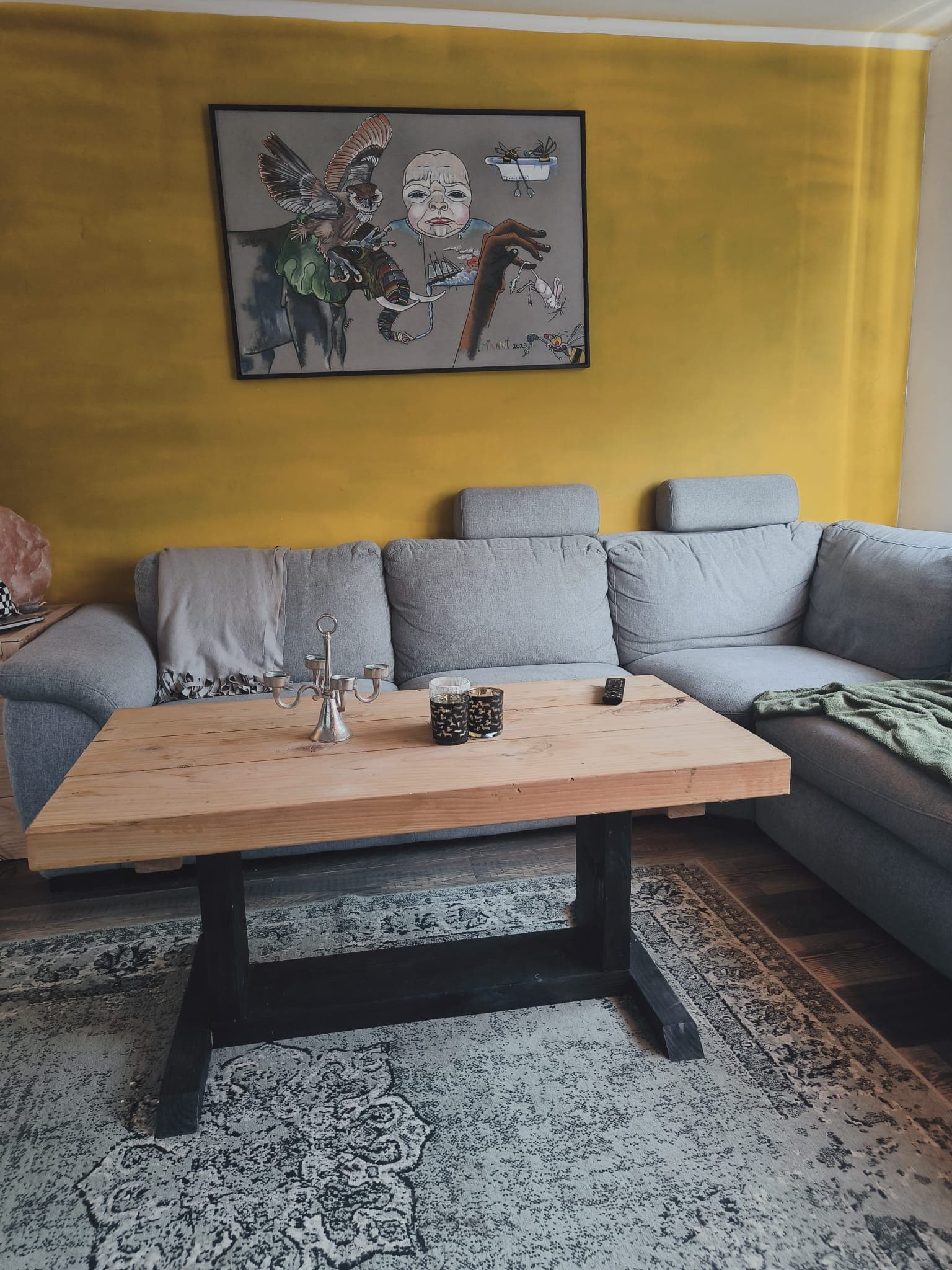 Salontafel van Douglas hout